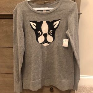 NWT French bulldog sweater size medium
